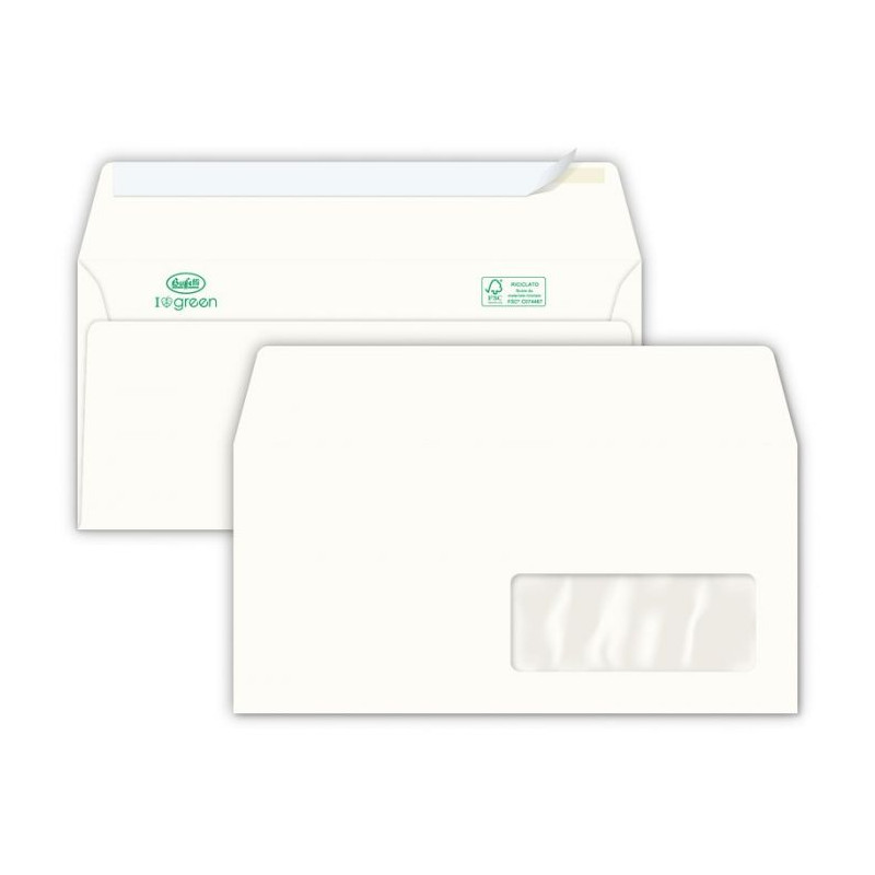 500 BUSTE ADES.ECO 110X230 C/F 100G